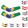 Brazil US Canada Mexico Cycling Arm Sleeves Solar Protection Cuff Mens Fishing Uv Protective Equipment Warmers Mtb Cover. 