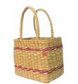 Pan kola Hand Bag Eco Friendly Handmade Natural Women Handle Bags Woven Handbag, Beach Bag. 