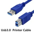 1m Usb3.0 Printer Cable A Male B Male Printer HDD-BOX CD-ROM Usb3.0 Data Printer Line Wire A to B Male USB 3.0 USB3 Print Cable. 