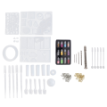 148 Pieces Resin Jewelry Making Kit, Silicone Casting Mold for Beginners with Molds, Resin Kits and Tools Set. 