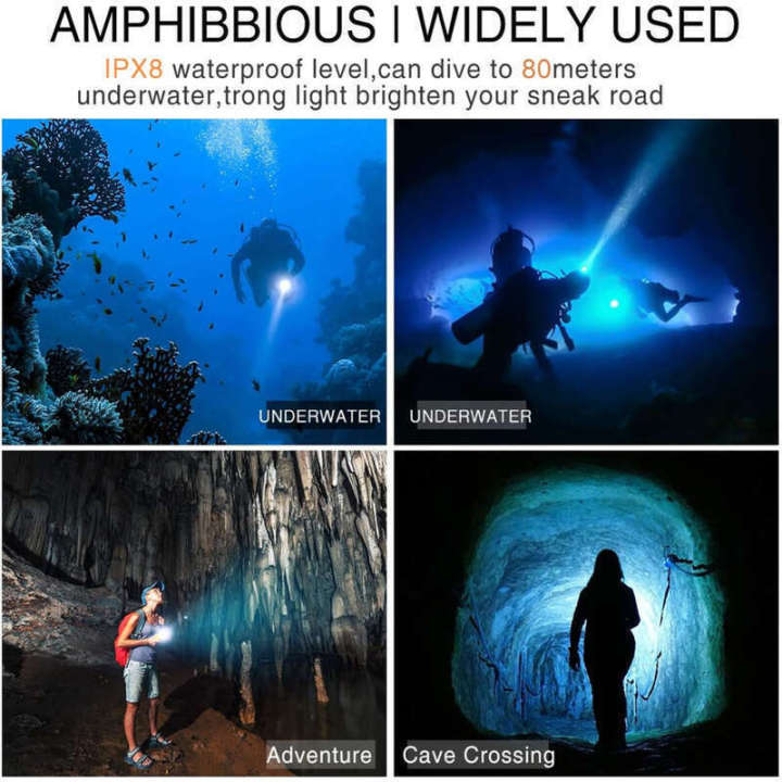 Linman%20Genwiss%20Scuba%20Diving%20Flashlight%20Dive%20Torch%202000%20Lumen%20Waterproof%20Underwater%20XM-L%202%20LED%20Submarine%20Lights%20Holder%20with%20Charger%20for%20Under%20Water%20Deep%20Sea%20Cave%20at%20Night%20-%20Image%205
