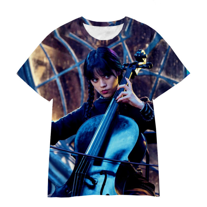 2023%20New%20Wednesday%20Addams%203D%20Printing%20T-shirt%20Men%20Women%20and%20Children%20Summer%20Casual%20Pop%20New%20Style%20Clothing%20Tee%20Tops%20-%20Image%206