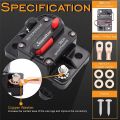 30A 40A 50A 60A 70A 80A 100A 120A 150A 200A 250A 300A AMP Circuit Breaker Fuse Reset 12-48V DC Car Boat Auto Waterproof - 60A. 