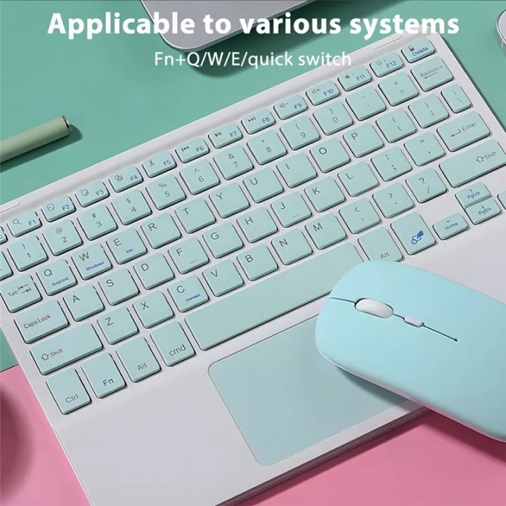 10inches%20Touchpad%20Bluetooth%20Keyboard%20Compatible%20with%20,%20Android,%20and%20IOS%20English%20Green%20-%20Image%2010