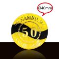 【Salt & Story】10 Pcs/set Crystal Round Square Texas Poker Chips Professional Casino Games Baccarat Entertainment Equipment Poker Chips Set. 