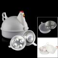 Spreeshop Kitchen Microwave Eggs Steamer Chicken Shaped 4 Egg Boiler Novelty Cooking Appliances Household Egg Tool. 
