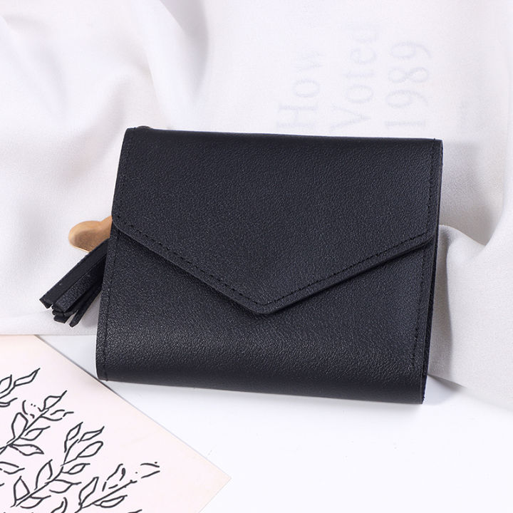 1Pc Short Tassel Wallet Women Fashion Purse Mini Coin Purse Female Money Pocket Small Card Holder Bag Girl Clutch Bag
