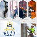 Roof Harness Safety Kit High Strength Polyester Webbing Safety Harness Fall Protection Kit for Electricity Construction. 