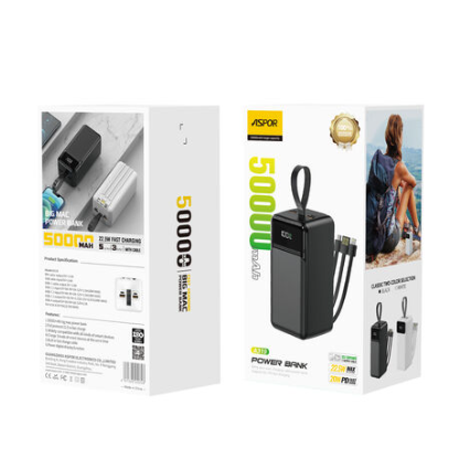 Aspor%20A319%2022.5W%2050000mAh%20Fast%20Charging%20Power%20Bank%20With%203%20Inbuilt%20Cables%20-%20Image%207
