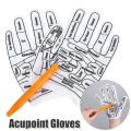 1Set Gloves Hand Reflexology Acupoint Acupressure Tools Glove Hands Reusable Mittens Household Spa Point Exfoliator Textured. 