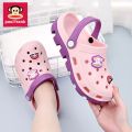 Paul Frank Hole Shoes Sandals Women's Home Wear Thick Bottom Lightweight Cartoon Couple Beach Shoes Men's Slippers368. 