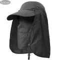 EsoGoal Summer Sun Hat Protection Caps Flap 360°Outdoor Fishing Hats With Removable Neck Face Flap Cover, UPF 50+ For Men And Women. 