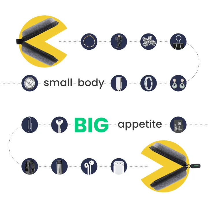 UGREEN%20Earphone%20Case%20Small%20Headphone%20Hard%20Case%20Carrying%20Bag%20Pouch%20with%20Mesk%20Pocket%20and%20Double%20Zipper%20for%20AirPods,%20in-Ear%20Earbuds%20-%20Image%204