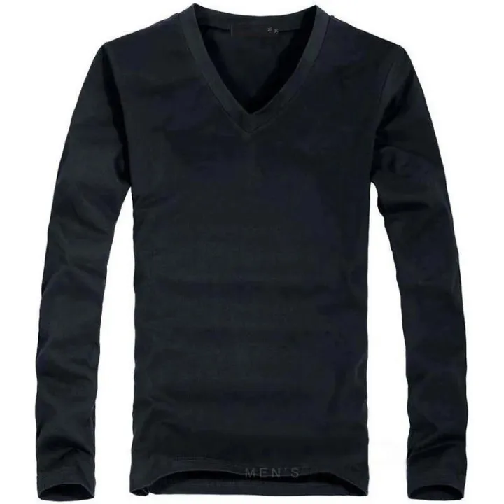 2024%20Elastic%20Mens%20T-Shirt%20V-Neck%20Long%20Sleeve%20Men%20T%20Shirt%20For%20Male%20T-Shirts%20Man%20Clothing%20TShirt%20Brand%20Tees%20-%20Image%203