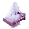 C four Nova Round framed Side Open Mosquito Net for Super Twin Bed ( 10 x 6 ). 