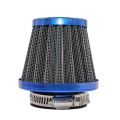 Blue 35MM-Motorcycle Carburetor Air Filter Cleaner Intake Pipe Mushroom Head Universal Modified Scooter. 