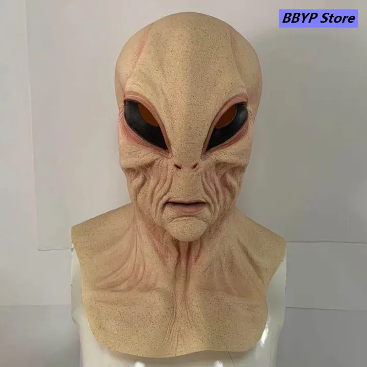Masque Alien Yeux Jaunes - Déguisement Adulte Celebrity-Cutouts - Neuf Sous Emballage