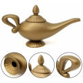 Festive Plastic Aladdin Magic Lamp Creative Lightweight Stage Props Versatile Colorful Halloween Christmas Party Supplies. 