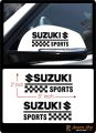 Side Mirror Stickers WAGON R Buddy Van Mini Car Alto Car Hybrid Car Sports Car Kdh 2 Piece Double Side Vinyl Decal High Quality Plotter Cutting PVC & Luminous Stickers. 