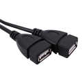 LKPCIGCXM 4X USB 2.0 A Male to 2 Dual USB Female Jack Y Splitter Hub Power Cord Adapter Cable. 