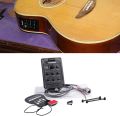Fishman 4-Band EQ Equalizer Guitar Preamp Piezo Acoustic Guitar Pickup Guitar Tuner With Mic Beat Board CE Certification guitar eq fishman guitar unit fishman EQ. 