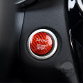 Carbon Fibre Car Engine Start Stop Switch Button Sticker Ignition Sticker Car Interior Decoration Replacement for Mercedes Benz A B C W205 GLC X253 AMG E ML GLE. 