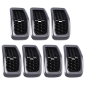 Gray Car Front Insert Mesh Grille Decoration Cover Front Radiator Inlet Grill Trim Cover Replacement Parts Accessories for 2014-2018. 