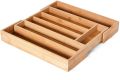 Bamboo Cutlery Tray Kitchen Drawer Organizer Separation Cutlery Organizer For Spoon Fork Knife Shelf Tableware Storage Box Cutlery Holder. 