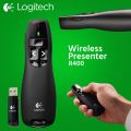 R400 Logitech® Wireless Presenter with Carrying Case. 