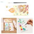 Watercolor Paint Bookmark Pocket Watercolor Painting Book Portable 20 Sheets Drawing Arts Crafts Pocket Watercolor Book for Beginners. 