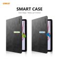 (New arrival) For Samsung Galaxy Tab A7 10.4 T500 / T505 2020 / 2022 ENKAY Cow Texture TPU Leather Smart Case For Samsung Galaxy Tab A7 10.4 2020 T500. 