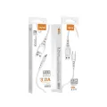 Aspor Type C Charging Cable Micro USB | Type C | Lightning 2M - Model A100L/A102L/A101L. 