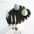 【Dream Sailing Store 】Makeup Brush Drying Rack Brush Holder Leaf Shape Stand Organizer for Brushes Countertop Vanity. 