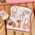 New Style Girl Heart Transparent Acrylic Pendant Ins Decorative Accessories Student Cute Keychain. 
