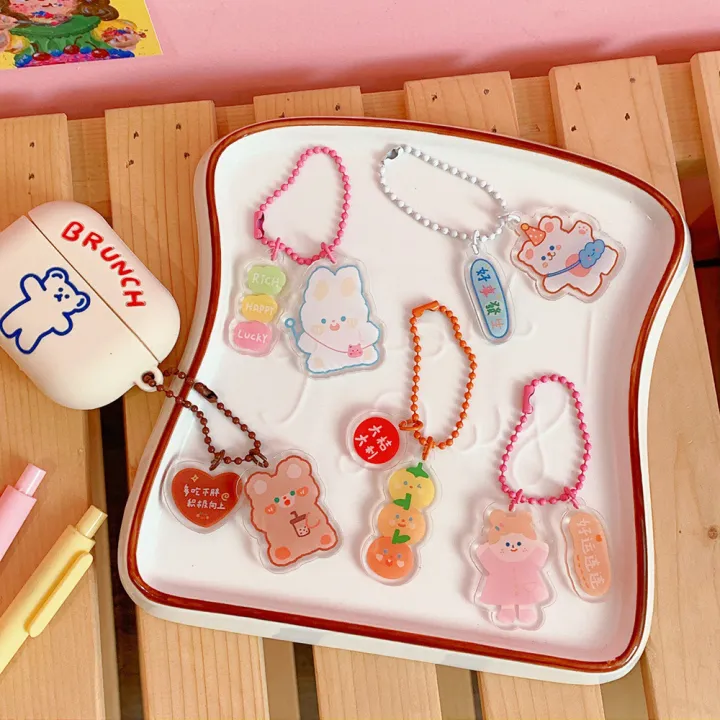 New%20Style%20Girl%20Heart%20Transparent%20Acrylic%20Pendant%20Ins%20Decorative%20Accessories%20Student%20Cute%20Keychain%20-%20Image%203