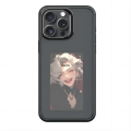 New-tech NFC Function Phone Case for Iphone 15 14 13 Pro Max DIY Cases E Ink Screen Cover Cartoon Girl Fundas Battery Free. 