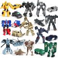 Children Toys Mini Transformation Robot Kit Toys Optimus Prime Bumblebee Models 2 in 1 Deformed Car Toy Robots Toys For Kids Gift. 