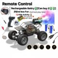 Recharge toy remote control car off road vehicle  RC monster truck mist spray smock jeep  truck. 