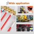 10 Values Non Insulated Cord End Electrical Terminal Tinned Red Copper Ferrule Cable Splice Crimp Sleeve Wirefy Connector Tool. 