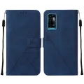 lthmy for ZTE Blade A71 case slim Embossed PU Leather Flip Stand Wallet Card Slots Cover. 