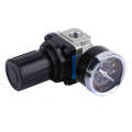 Pressure Reducing Valve AW3000-02 G1/4\" Air Regulator Filter Source Compressor Adjustable Control Reduce with Gauge 0.05~. 