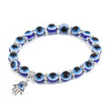 Yfashion Women Evil Eye Bracelet Turkey Fatima Palm Devil Eye Beaded Bracelet Jewelry Gifts For Friends Lovers. 