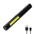 Outdoor Portable LED Flashlight Side COB Type-c Rechargeable Mini Pen Clip Light With The Bottom Magnet for Car Inspection Work. 