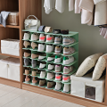 Assembly 6 Layers Stackable Shoe Organizer Shoe Shelf Shoe Rack Stand Space Saving Shoe Hanger Shoe Box Cabinet Storage. 
