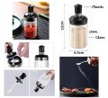 Seasoning Bottle Glass Spice Jars with Lids Salt Storage Seasoning Jar Spoon Lid Integrated Seasoning Bottle,Clear,250ML. 
