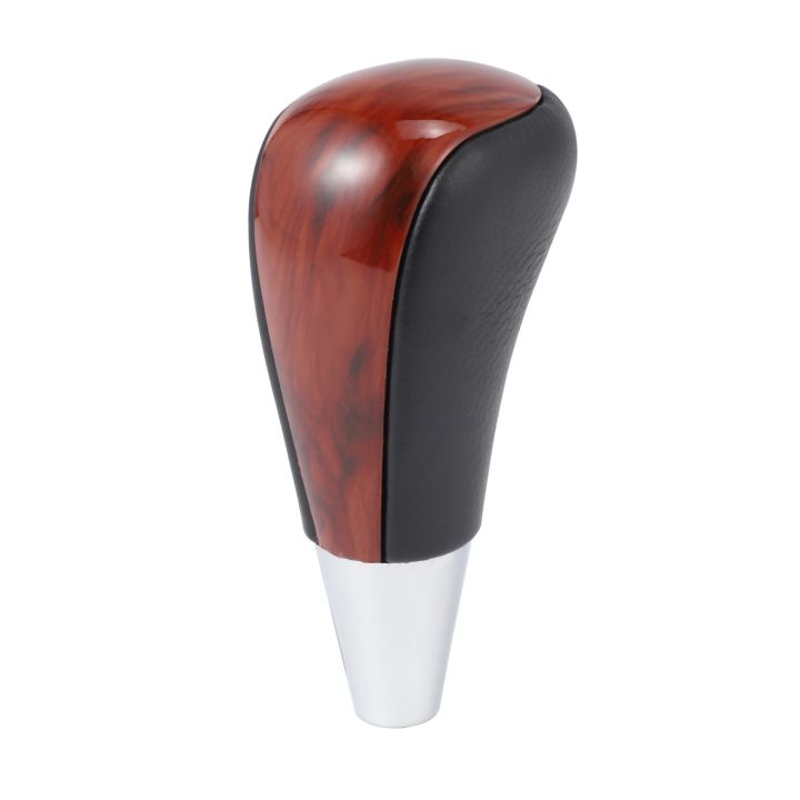 Wood Grain Car Gear Shift Knob for / Fortuner Crown Lever Shifter Stick Black