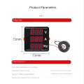 AC Ammeter Voltmeter Three Display Current Voltage Frequency Meter. 
