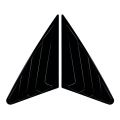 Car Rear Window Shutter Cover Trim Window Louver Side Vent Trim for Audi A3 8Y Sedan 2021-2024 Bright Black. 