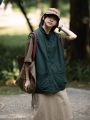 Japanese-Style Retro Frock Vest Baby Boy and Girl Summer Trendy All-Match Bandage Dress Waistcoat Top Loose Pu Handsome Sleeveless Jacket. 