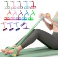 Pull Reducer Body Shape Trimmer Body Shaper - Multi Colorc ,4 Tubes Latex Elastic Pull Rope Sit-up Bodybuilding Fitness Equipment Exercise Resistance Bands for Abdomen/Waist/Arm/Yoga/Pilates Stretching Slimming Training. 